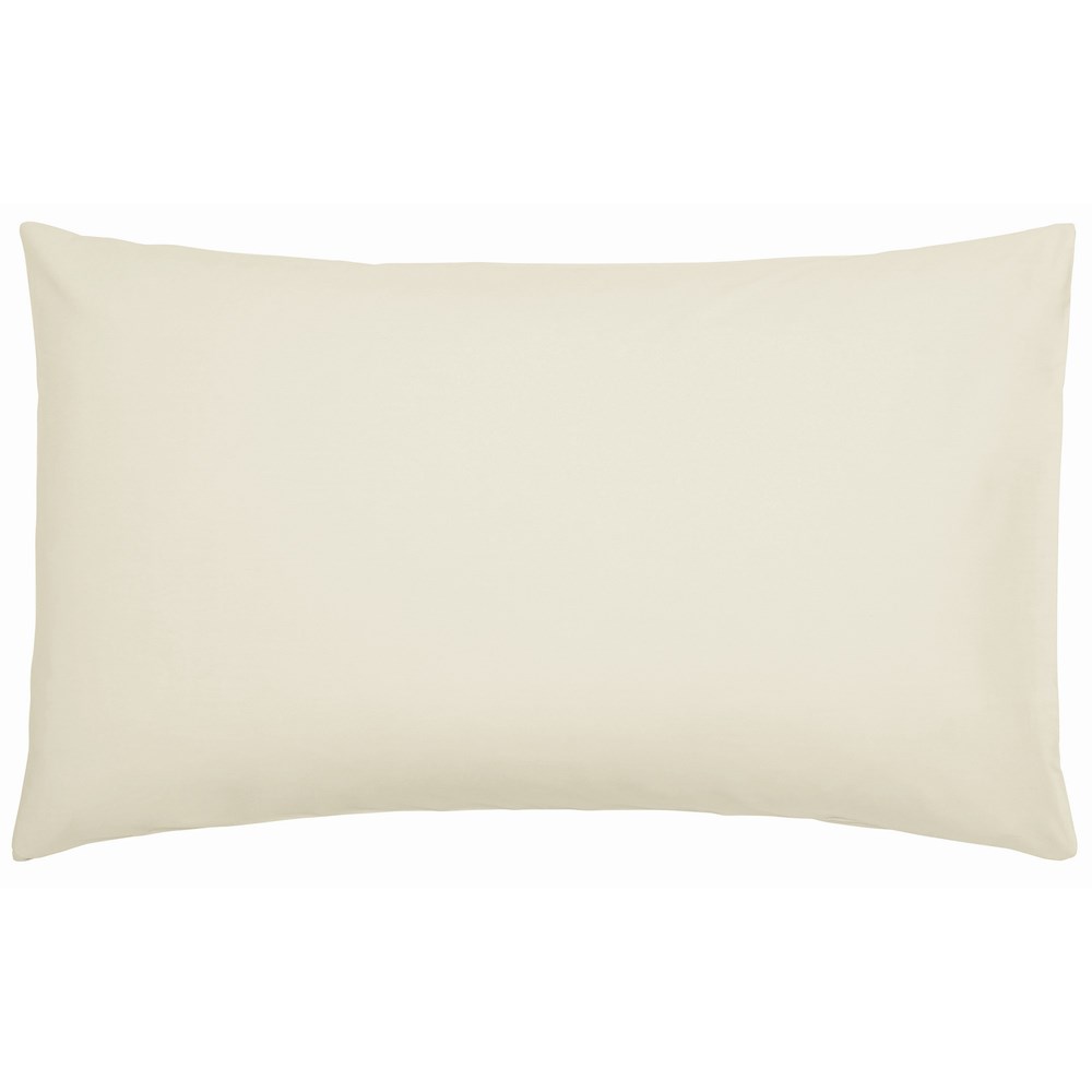 Plain Housewife Pillowcase By Bedeck of Belfast in Cashmere Cream